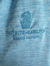 Ritz Carlton Cutter & Buck Jacket Women’s Medium Blue DryTec Edge Golf Full zip