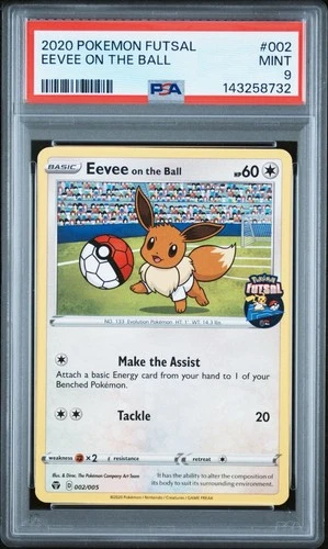 2020 Pokemon Futsal Eevee on the Ball PSA 9