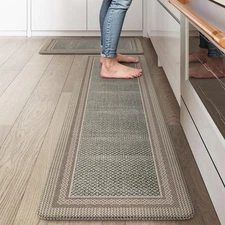 Kitchen Mats for Floor 2 Piece,Kitchen Floor Mats Cushioned Anti Fatigue,Farm...