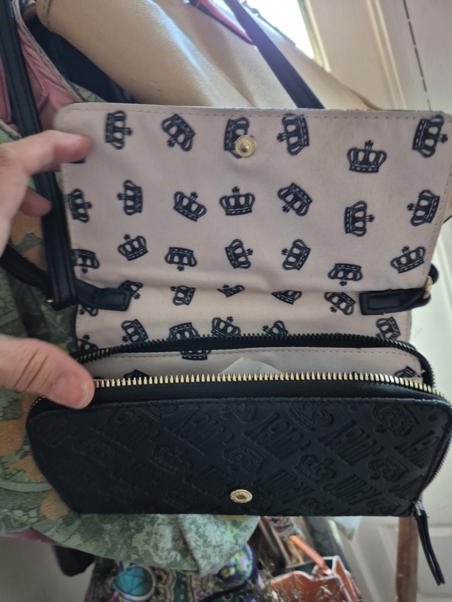 Juicy Couture Wordy Wallet-on-a String in Black Color View 2