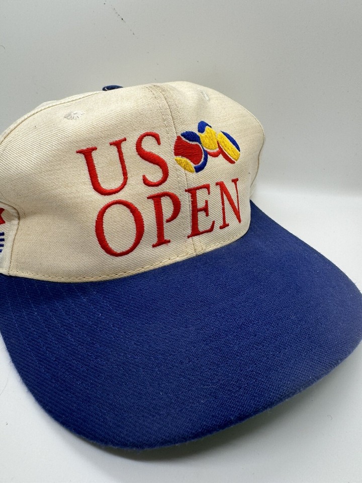 Vintage US Open Tennis Cap Hat Adjustable Snap Back Trucker NEW YORK 1993 Champs eBay