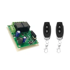 12V 24V 2CH 433Mhz Wireless RF Relay Remote Control Switch Receiver Module Set