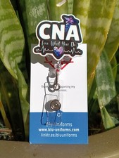CNA Resin Badge Reel 360 Alligator Clip