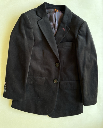 Isaac Mizrahi New York Black Velvet Suit Kids Sz 6