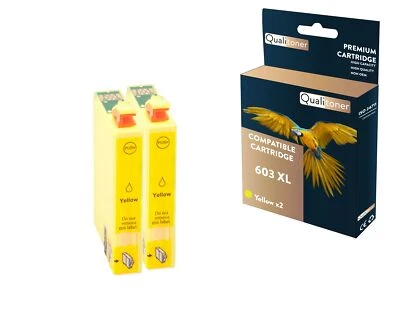 Cartouche pour EPSON 603XL compatible Jaune x 2 QUALITONER (Etoile de mer)