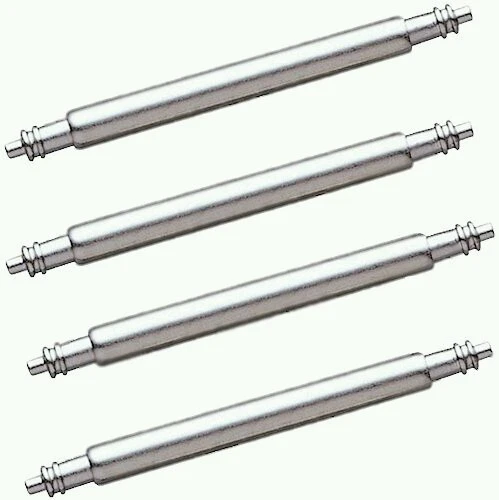 HERMÈS 4 x Cinturino Orologio Acciaio Inox Molla Barra Perni 26mm Posta Omaggio