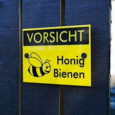 Altholz-Schild 'Honig Aus Eigener Imkerei' – Rustikales Werbeschild