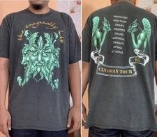 1994 The Tragically Hip - Hip Canadian Tour 95 2 Side Black Unisex Shirt KH14112