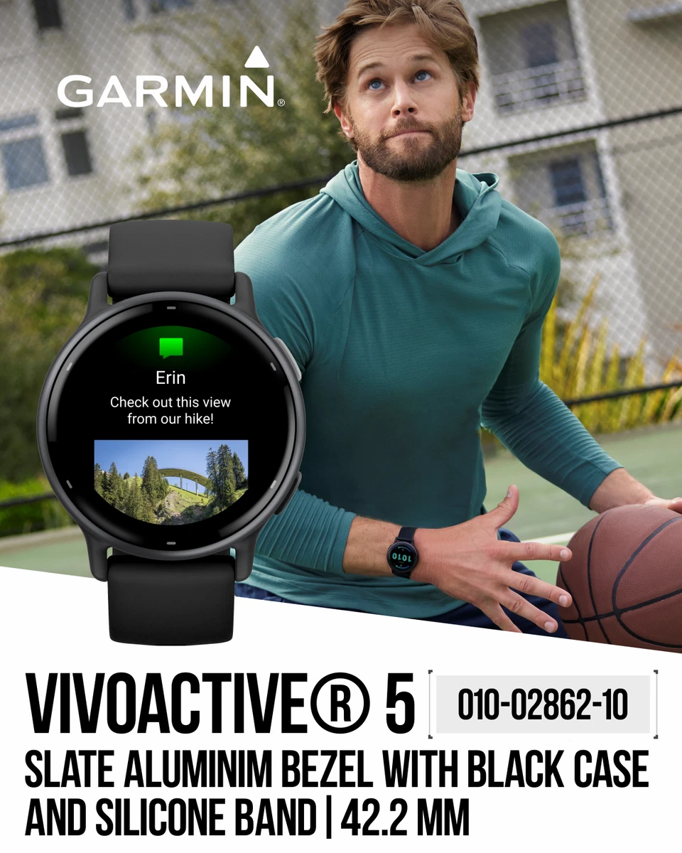 Garmin Vivoactive 5 Health Fitness GPS 1.2 in AMOLED Smartwatch Slate