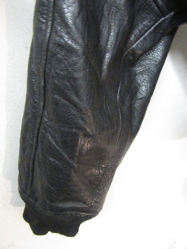 VINTAGE G-1 LEATHER MOTORCYCLE FLIGHT JACKET SIZE L + FUR LINER & COLLAR - Picture 12 of 18