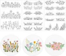 Water Soluble Embroidery Stabilizer - 3 Sheets Stick and Stitch Embroider Paper