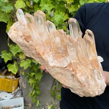 6800g Natural White Clear Quartz Crystal Cluster Raw Healing Specimen