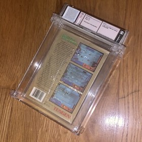 New Tengen Vindicators NES Factory Sealed H-Seam WATA 8.5 Silver Graded Game