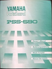 Yamaha PSS-590 PSS-595 Portasound Digital Keyboard Original Owner's Manual Book