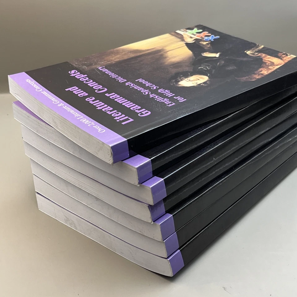 LOT OF 7 Literature and Grammar Concepts: English-Spanish Dictionary (2013) - Image 3 of 4