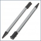 2 ausziehbare Metall Stifte Touchpen für Nintendo 3DS - Länge variabel - schwarz