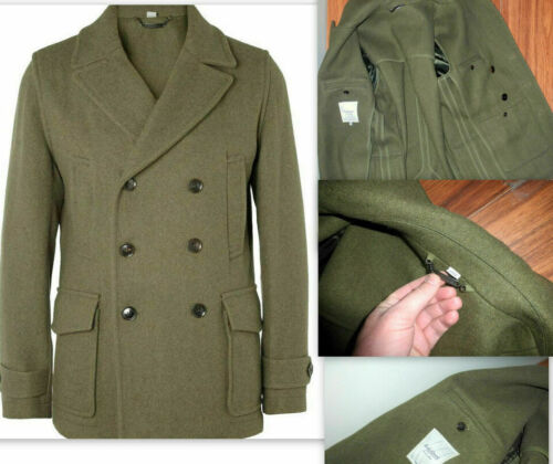 Mens Long Double Breasted Overcoat Jacket Wool Coat Peaky Blinders All sizes - 第 1/2 張圖片