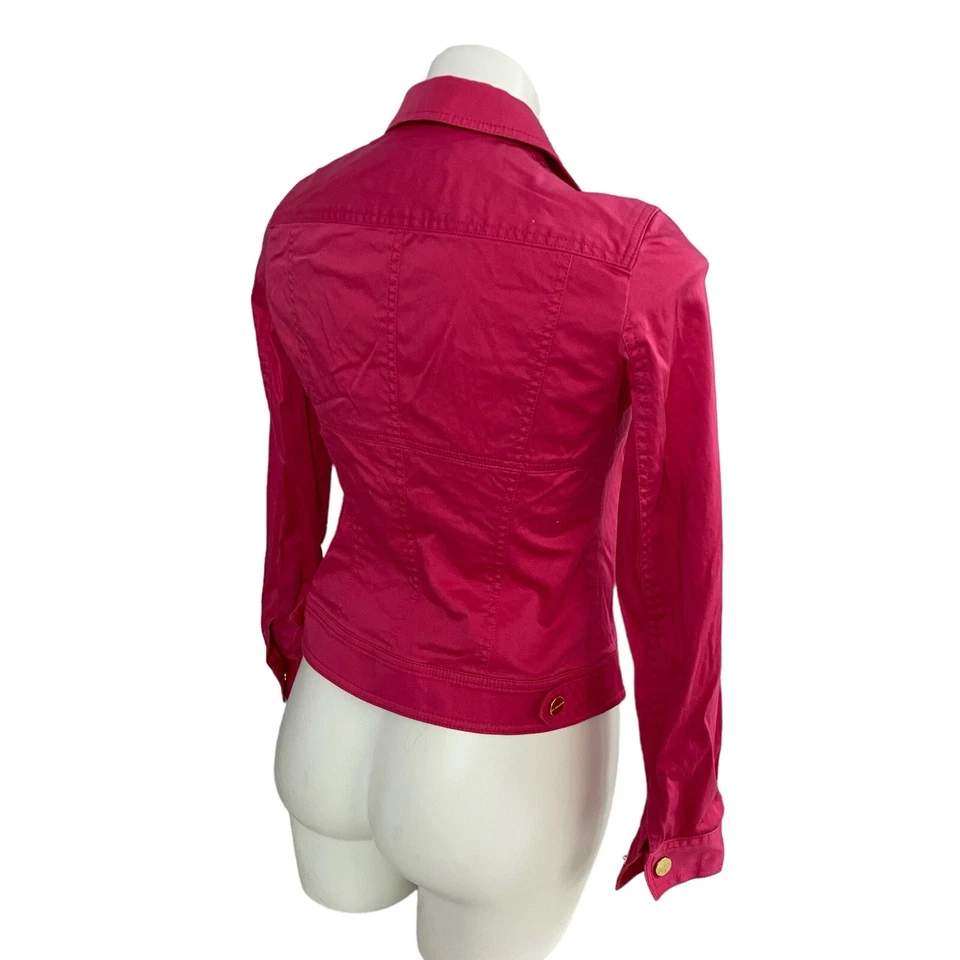 Jones New York Jacket Blazer Womens PP Pink Sporty Coastal Work Office Casual - Image 3 of 4