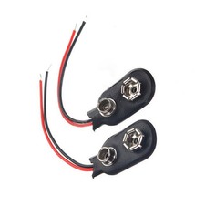 10/20/50PCS 9V PP3 9Volt battery snap on clip connector I Type Holder 10CM Lead