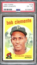 BB - 1959 Topps - #478 - Bob Clemente - PSA 6 - EX-MT