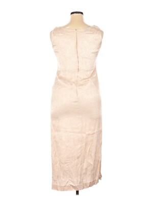 Karin Stevens Women's Casual Dress A-Line Ladies Long Dress Tan Size 12  Petite