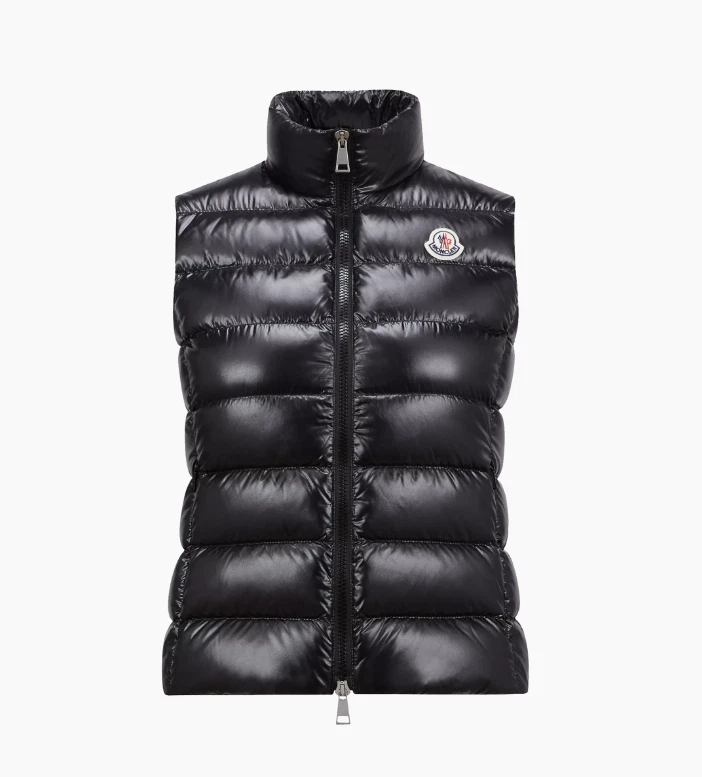 Moncler — NEW Moncler Ghany Water Resistant Down Puffer Vest Black 1  #DC374