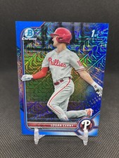 2022 Bowman Chrome 1st Logan Cerny Blue Mojo /150 Phillies #BCP-120