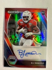 K177,690 - 2021 Panini Prizm Draft Picks Auot Prizms Red Ice #169 BJ Emmons