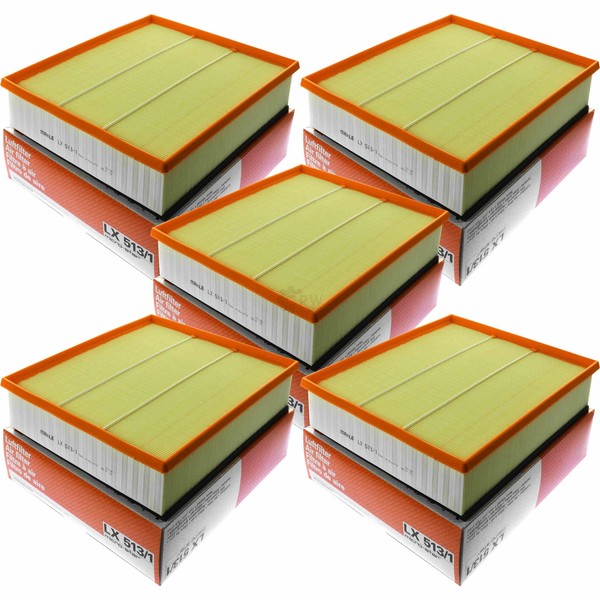 5X Mahle / Knecht Luftfilter LX 513/1 Air Filter-image