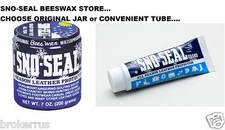 SNO-SEAL BeesWax Original Jar or Tube Wax Waterproof & Protect Boot Shoe Leather