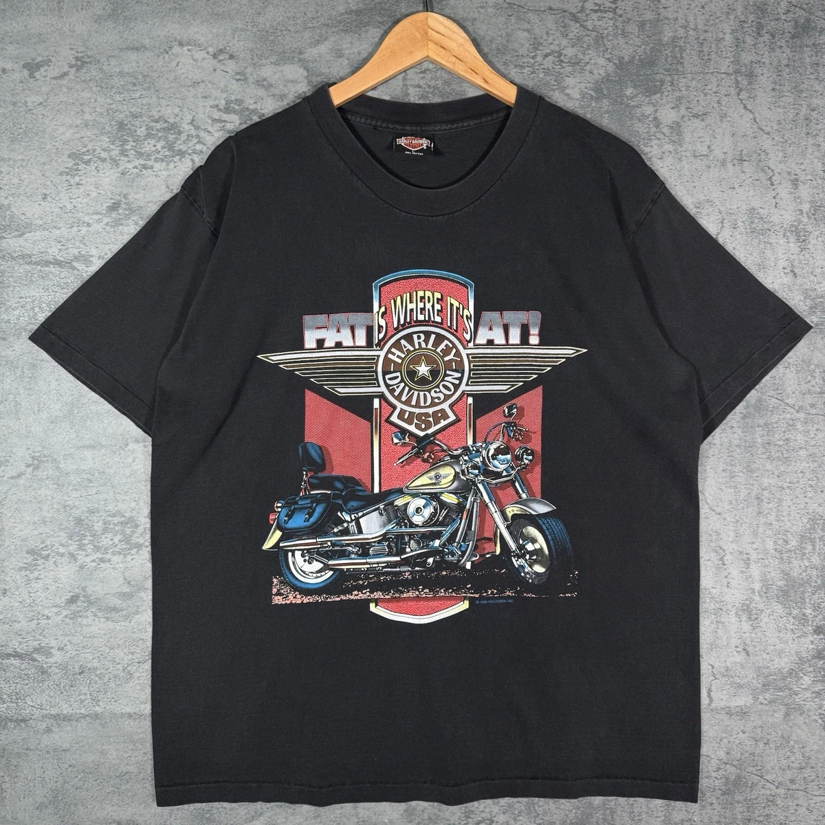 Harley-Davidson, maglietta da uomo, stile retrò, con grafica