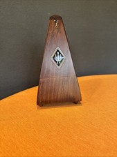 Vintage Wittner Metronome Wind Up Wood Finish Made In Germany*