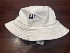 Baby Gap White Cotton Blend Bucket Sun Hat 53,55 CM . S/M
