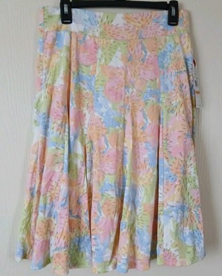 NWT Women's Skirt Ruby Road Small Petite Multicolor