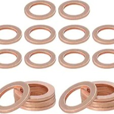 20 PCS Oil Drain Plug Gasket, 14mm Copper Oil Drain Plug Crush Washer -20 PCS