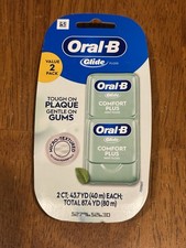 Oral-B Glide Value Pack Pro-Health Comfort Plus Dental Floss Mint 43.7 Yard 2 Ct