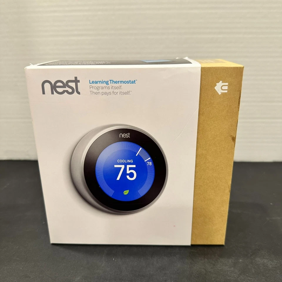 Nest Lernthermostat 3. Gen Edelstahl T3007ES - Neu im Karton