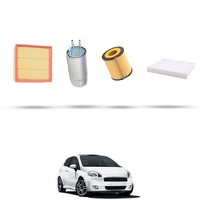 Hoffcar Set Service - 4 Filter Kompatibel Mit Fiat Grande Punto 1.9 Multijet