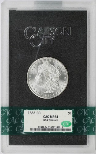 1883-CC $1 Morgan Dollar GSA Hoard CACg MS64