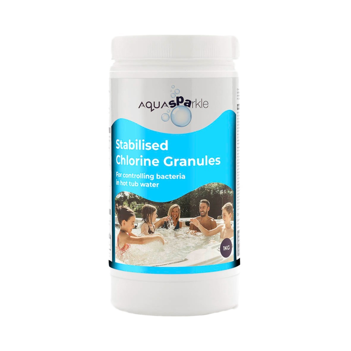 Aquasparkle Stabilised Chlorine Granules 1kg Hot Tub Spa Pool Chemicals Hottub