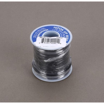 Miniatronics Corp 100' Stranded Wire 22 Gauge Black MNT4812001 Electrical &