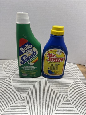 #ad #ad Bully Swish Toilet Bowl Cleaner 16 Oz amp; Mr John 12oz Movie Props Full Lot Of 2 $19.99