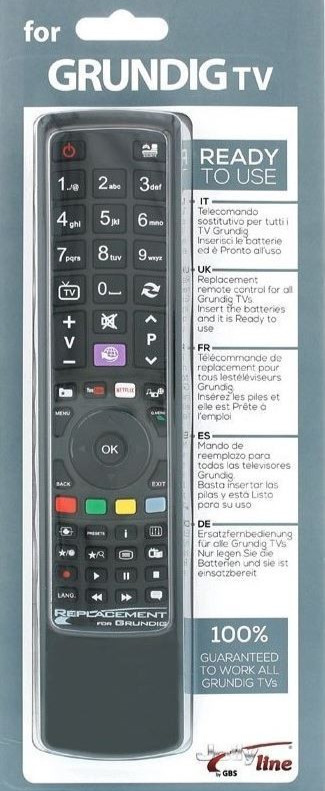 TELECOMANDO tv universale GRUNDIG; pronto all'uso per SMART TV