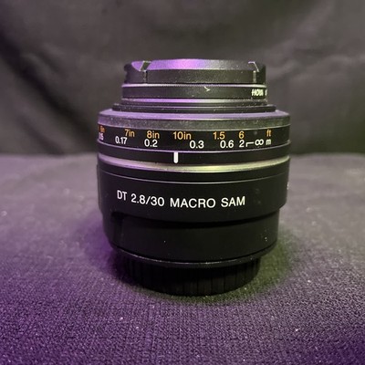 USED SONY DT 30mm F2.8 Macro SAM SAL30M28 AF Lens