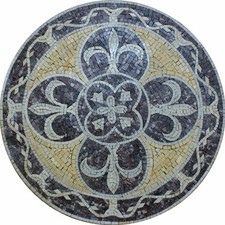 Fleur De Lys Garden Home Medallion Marble Mosaic