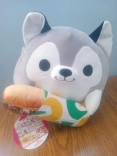 Snackles Nigel Husky Dog Subway 14" Plush Stuffed Animal ZURU