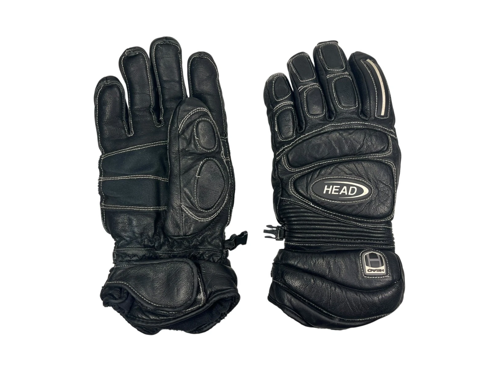 HEAD Black Warm LEATHER WINTER GLOVES Ski Snowboard Hike Motorcycle Sz Men's XL