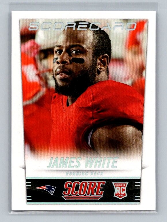 James White 2014 Score Scorecard Rookie #377 New England Patriots