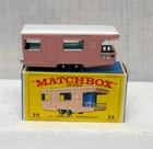 VINTAGE MATCHBOX SERIES 1-75 LESNEY NO. 23D TRAILER CARAVAN - 1965 -NIB