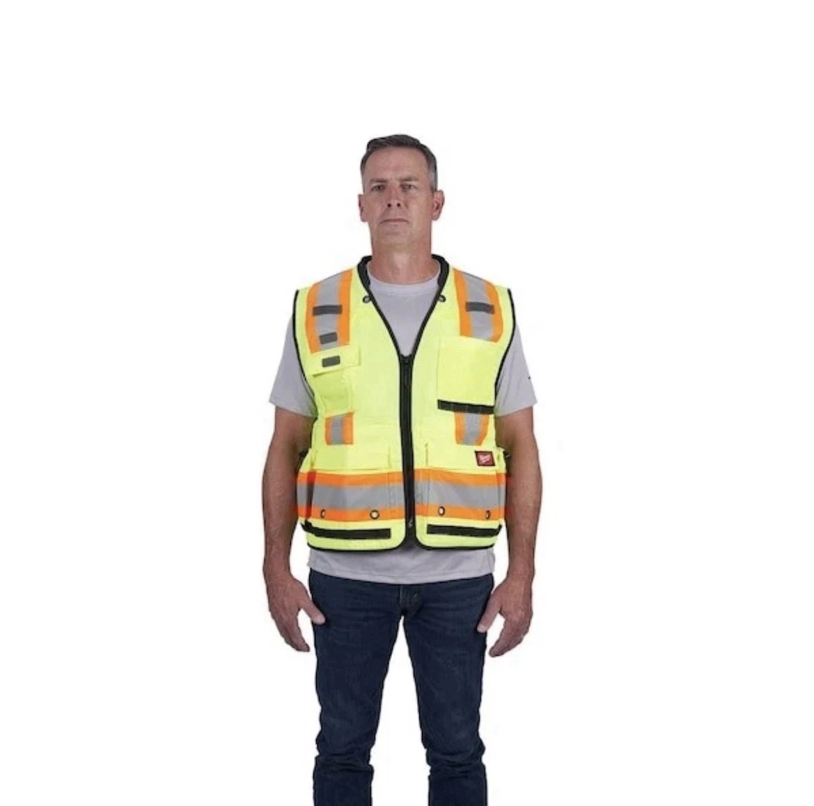 Milwaukee 48-73-5163 Class 2 Surveyor High Visibility Vest 2XL/3XL -Power Design image 5